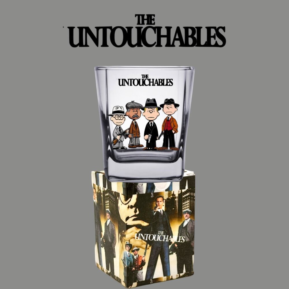 PEANUTS Character/80's Movie MASHUPS, Shot Glass/Gift Box, Unique Gift!